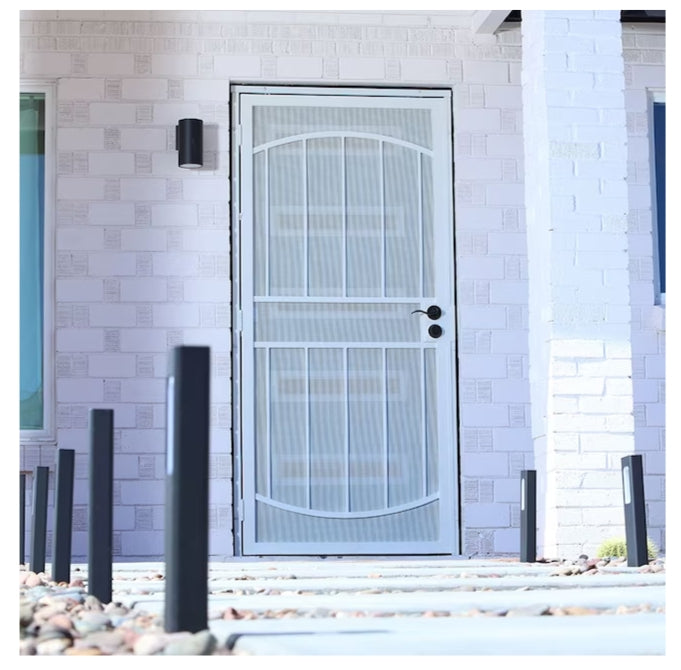 RELIABILT Gibraltar Max36" x 81" Brown Steel Surface mount Universal/Reversible Security Door