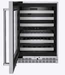 KitchenAid 46 -Bottles Stainless Steel Dual Zone Cooling Built-in Indoor Wine Cooler