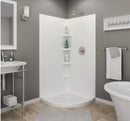 American Standard Elevate 36-in W x 36-in D x 72-in H Arctic White 2 -Piece Glue Up Shower corner wall panel