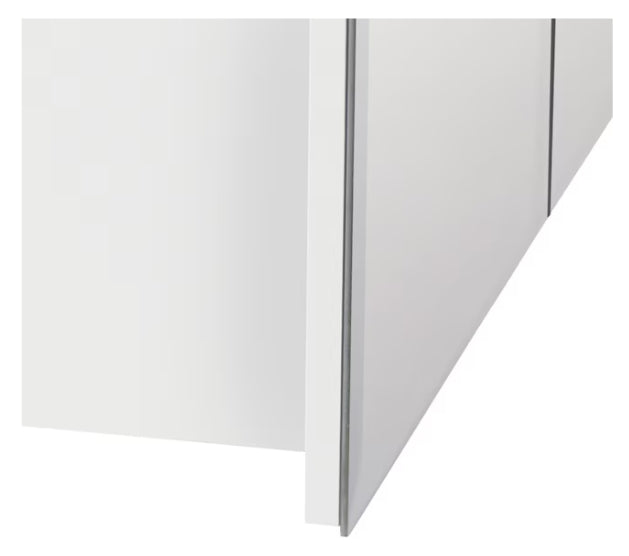 Style Selections In Surface Mount True White Mirrored Rectangle Medicine Cabinet