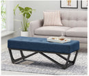 ModernLuxe Navy Blue Ottoman