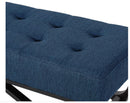 ModernLuxe Navy Blue Ottoman