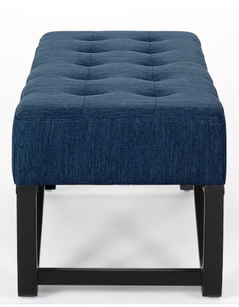 ModernLuxe Navy Blue Ottoman