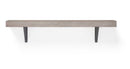 Allen + Roth Gray MDF Rectangular Bracket Shelf