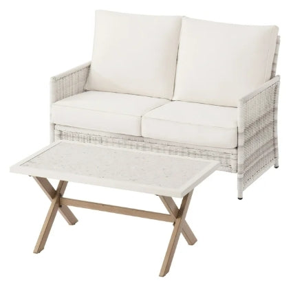 Better Homes & Gardens Paige 4-Piece Wicker Outdoor Conversation Set