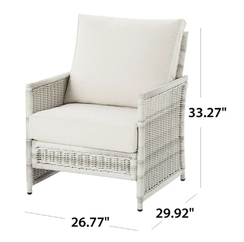 Better Homes & Gardens Paige 4-Piece Wicker Outdoor Conversation Set