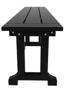 Westin Furniture Laguna Black HDPE Dining Bench