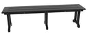 Westin Furniture Laguna Black HDPE Dining Bench