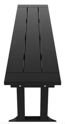 Westin Furniture Laguna Black HDPE Dining Bench