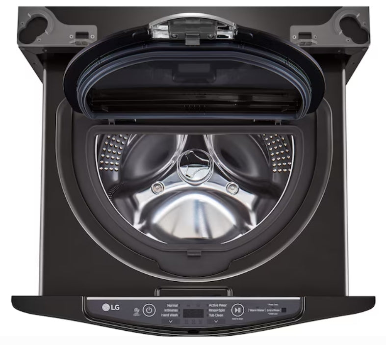 LG Sidekick 1-cu ft 27-in Black Steel Pedestal Washer