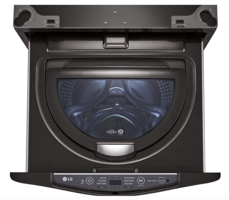 LG Sidekick 1-cu ft 27-in Black Steel Pedestal Washer