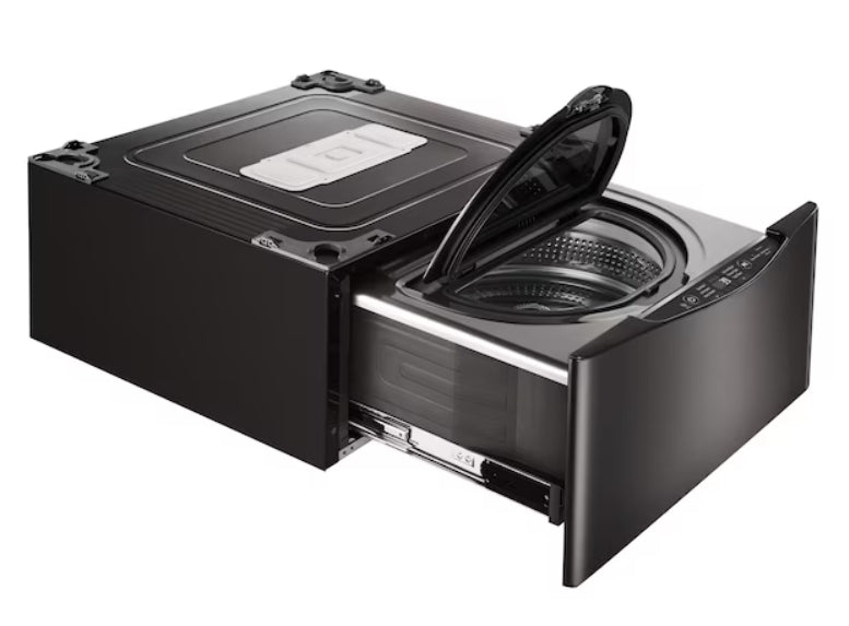 LG Sidekick 1-cu ft 27-in Black Steel Pedestal Washer