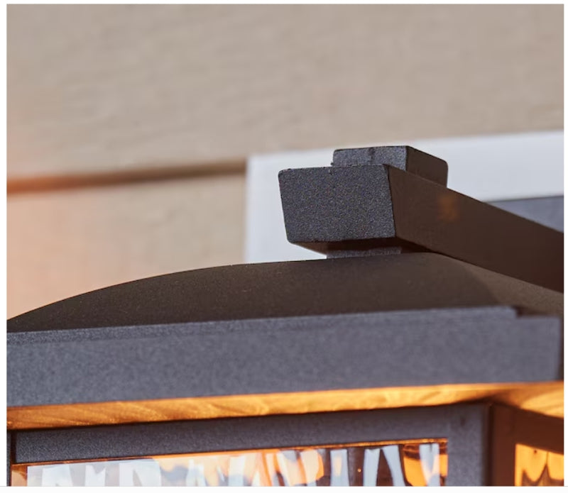 Kichler Capanna 1 -Light 13.25-in H Black Hardwired Outdoor Wall Light