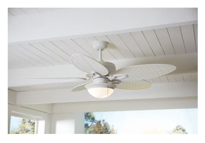 Harbor Breeze Tilghman II 11-in 2 -Light White LED Ceiling Fan Light Kit