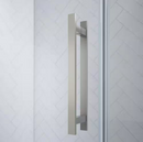 Ove Decors Pasadena 29-3/8"W x 72"H Pivot Frameless Shower Door in Satin Nickel