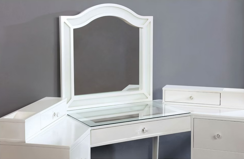 Furniture of America Tracie Luminous White Vanity Set