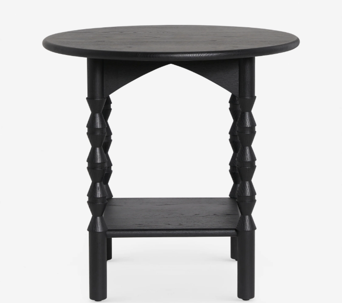 Lulu and Georgia Topia Round Side Table - Black