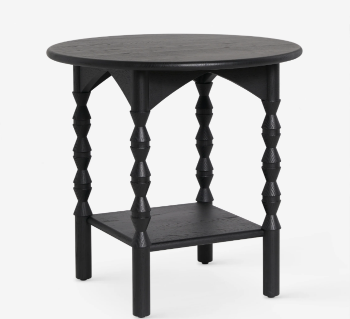 Lulu and Georgia Topia Round Side Table - Black