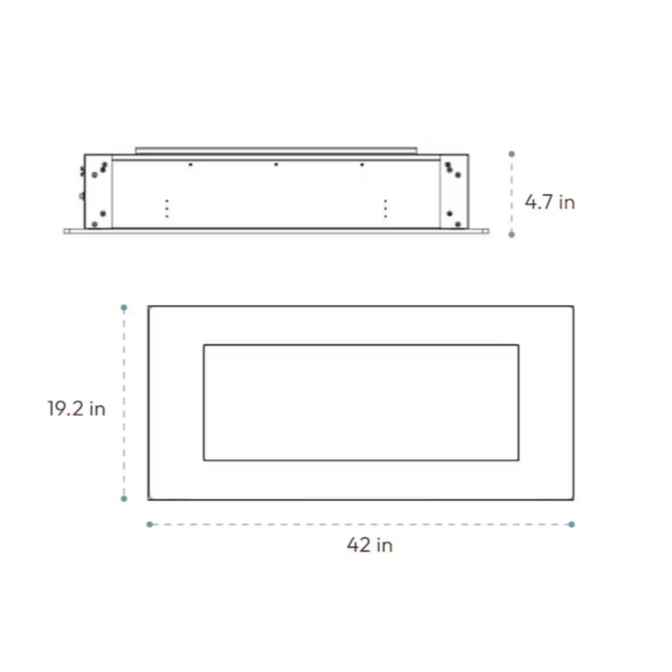 Cambridge 42" Fan-forced Wall-mount Electric Fireplace
