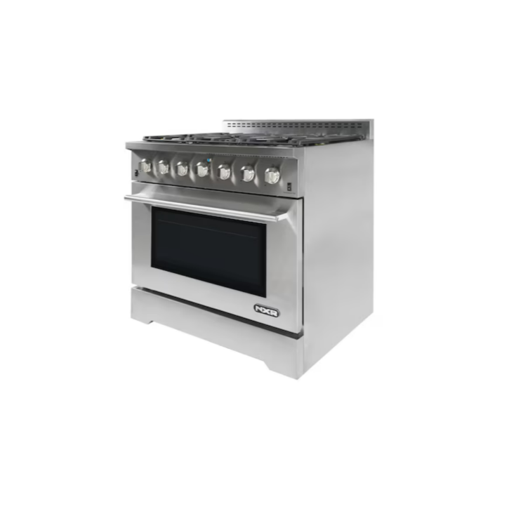 NXR 36" 6-Burners 5.5-cu ft Freestanding Natural Gas Range -Stainless Steel