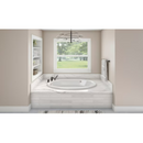 KOHLER Sunward White Acrylic Oval Drop-in Soaking Bathtub -Reversible Drain