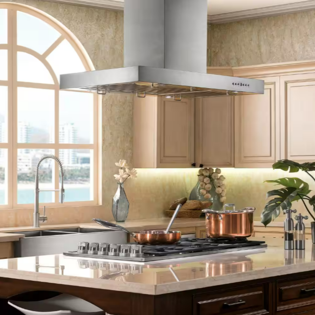 ZLINE KITCHEN & BATH 42 inch Convertible 400-CFM Stainless steel Island Range Hood