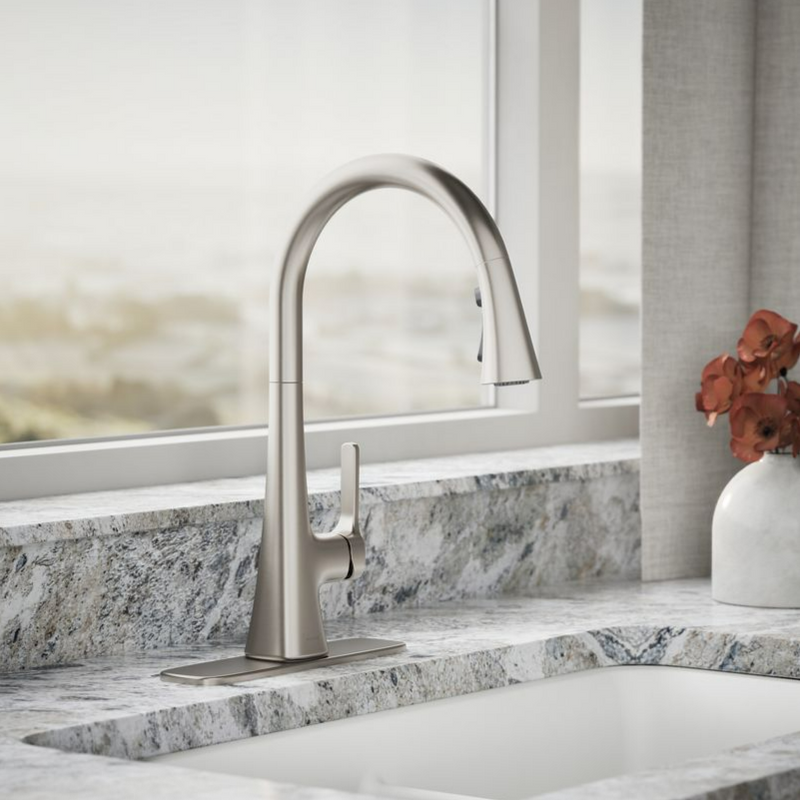 Kohler Guild Pull-down Kitchen Sink Faucet with Three-function Sprayhead