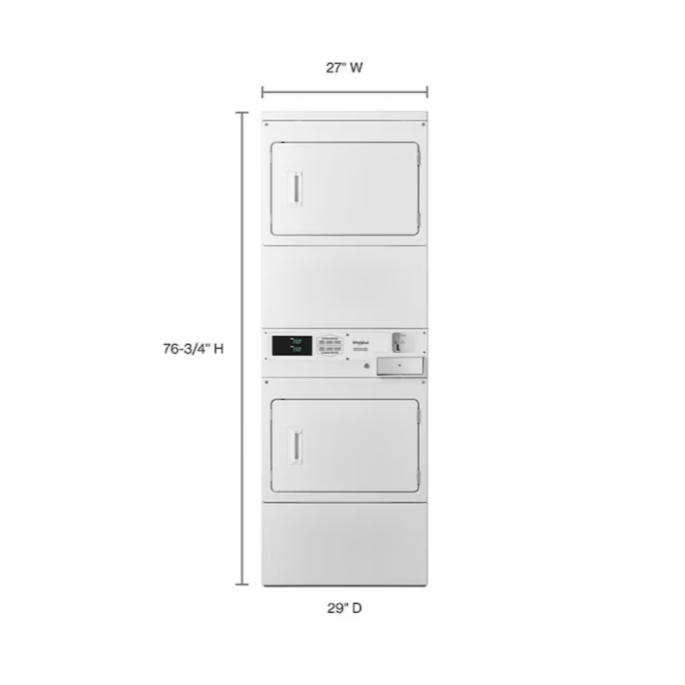 Whirlpool 7.4-cu ft Electric Commercial Dryer