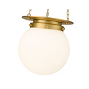 Z-Lite Calhoun Heritage Brass Transitional Pendant Light
