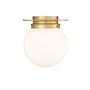 Z-Lite Calhoun 1 -Light 9-in Brass Flush Mount Light