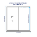 Milgard V300 47.25"x40.75" Trinsic Series Left-Handed Vinyl Sliding Window w/ Screen