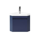 WONLINE 22" Dark Bule Undermount Single Sink Floating Bathroom Vanity