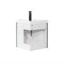 WONLINE 22" Dark Bule Undermount Single Sink Floating Bathroom Vanity