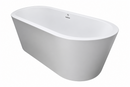 CELESTE 67 in. x 32 in. Air Bathtub with Center Drain in White