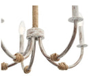 Kichler Minnow 5 -Light Distressed White Coastal Chandelier