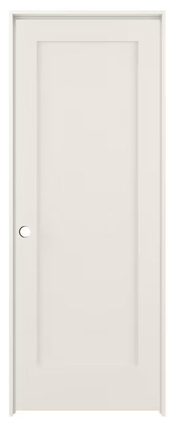 RELIABILT 28-in x 80-in Primed Solid Core 1-Panel Right Hand Prehung Interior Door