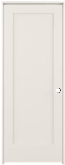 RELIABILT 30-in x 80-in Primed Solid Core 1-Panel Right Hand Prehung Interior Door