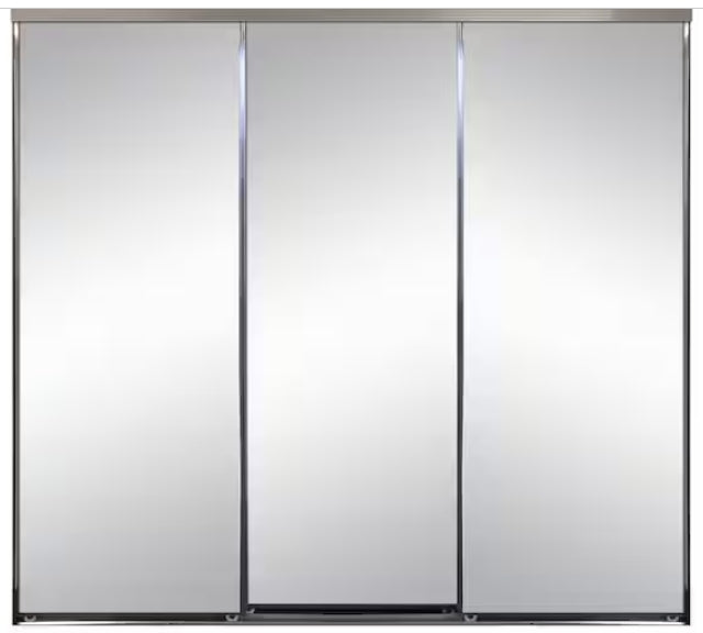 Impact Plus 135" x 80" Frosted Glass Sliding Door