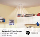 200 CFM Ceiling Vertical Discharge Exhaust Fan