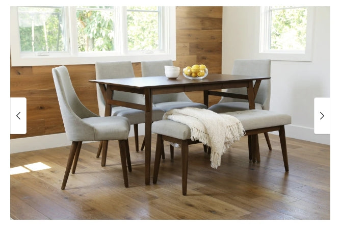 Devon & Claire Talia Upholstered Mid Century Dining Chair, Set of 2