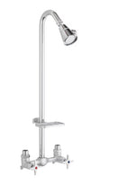 Homewerks 8.0-in x 8.18-in x 23.4-in Chrome Outdoor Shower