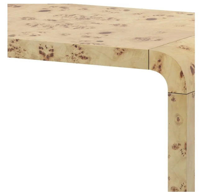 ModFusion Burl Wood U-Shaped Coffee Table