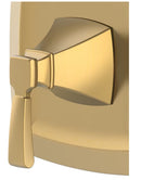 Allen + Roth Chesler Brushed Gold 1-Handle Single Function 3.54-in Square Bathtub And Shower Faucet with Valve
