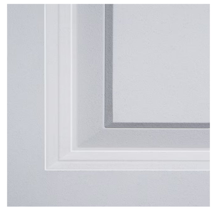 RELIABILT Moderne White Hollow core 2-panel square Left hand Pre-hung Interior Door