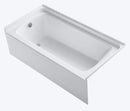 Sterling 30.25-in x 60-in White Fiberglass/Plastic Composite Rectangle Alcove Soaking Bathtub ( Left Drain )