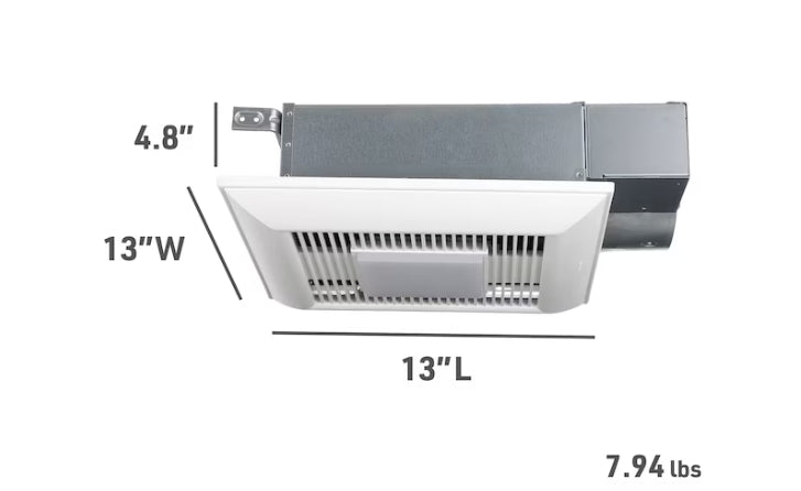 Panasonic Whisper Value 0.3-Sone 110-CFM White Lighted Bathroom Fan
