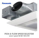 Panasonic Whisper Value 0.3-Sone 110-CFM White Lighted Bathroom Fan
