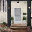 RELIABILT Universal reversible Hinged Screen door 36-in x 80-in White Aluminum Single