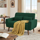 Soscana Modern Green Upholstered Loveseat