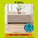 Altair Cerrito 84-in Natural Oak Undermount Double Sink Bathroom Vanity Base (No Top)
